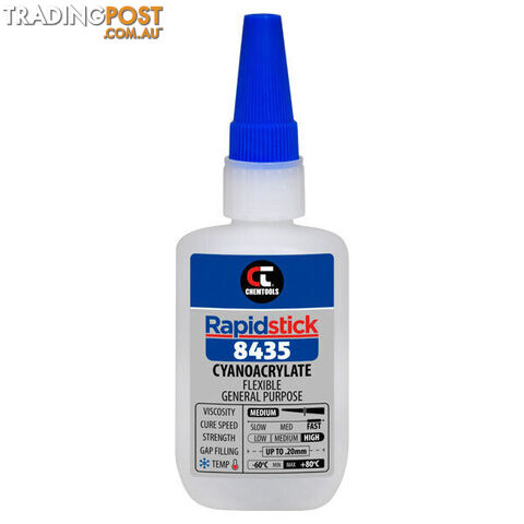 8435 Instant Adhesive 50g Toughened Clear