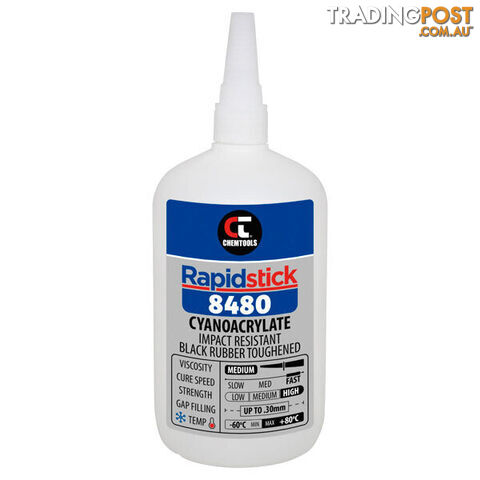 8480 Instant Adhesive 500g Toughened Black