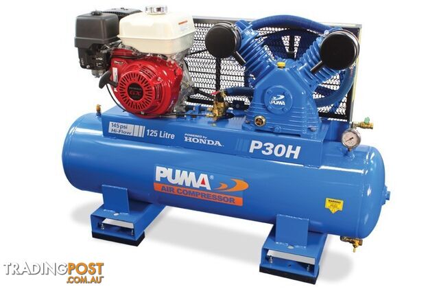 Air Compressor 125 Litres Honda Petrol Puma PU P30H