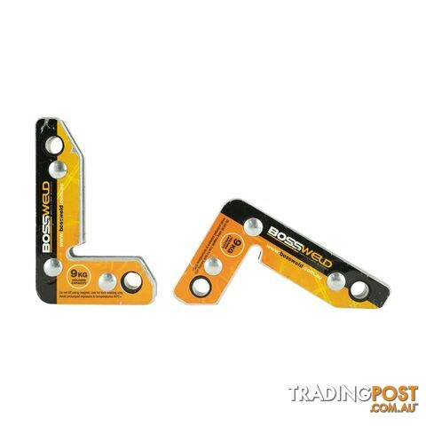 Right Angle Magnets 2 Pce set Bossweld 886035