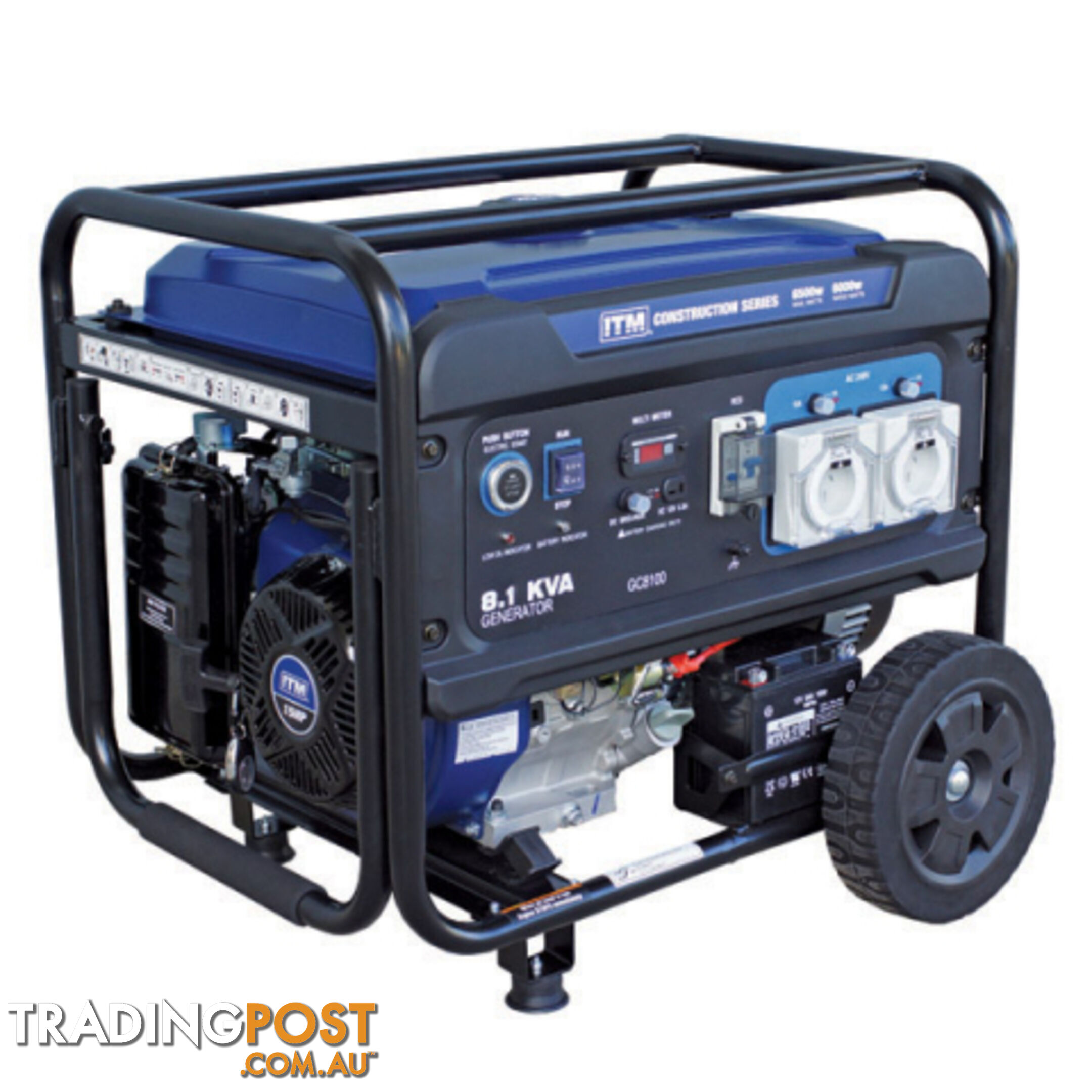 Construction Series Petrol Generator 8.1KVA 6500W ITM TM520-6500