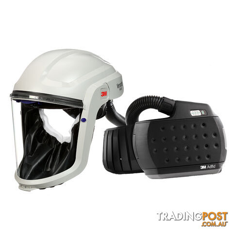 3M Versaflo M-Series Face Shield M-207 with Heavy-Duty Adflo PAPR Respirator...