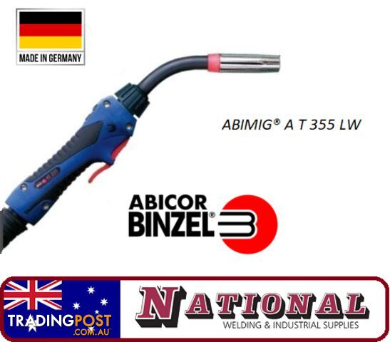 ABIMIGÂ® A T 355 LW MIG/MAG MIG Welding Torch 4 Metres Binzel 014.H391.1