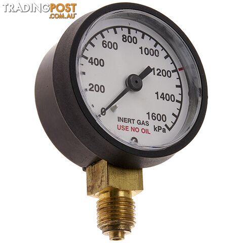 Pressure Gauge 0 - 600 kPa LPG 1/4" BSPP For RZ- Regulators