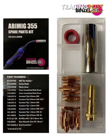 Abimig 355 Spare Parts KIT Binzel SK355.0000