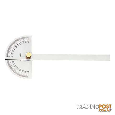 Degree Protractor Round Head 150mm Blade Groz GZ-01220