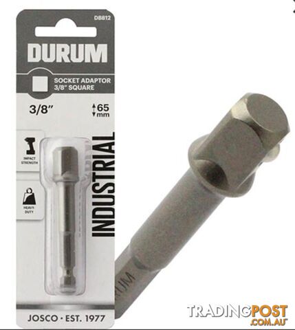 Socket Adaptor 3/8â³ 65mm Durum DB812