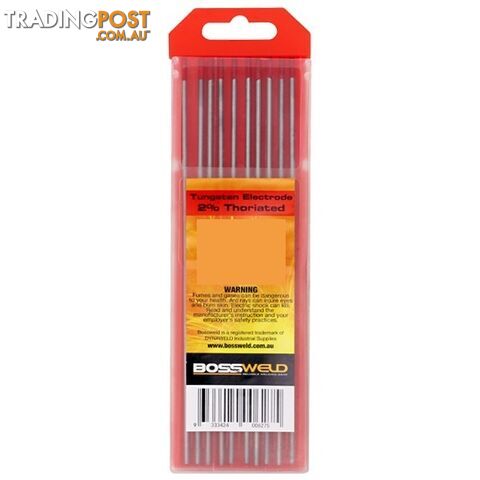 Bossweld 2% Thoriated Tungsten x3.2mmx178mm