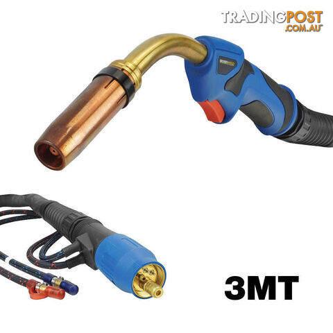 Binzel 501 Style Water Cooled Mig Torch 3 Metres Bossweld 92.ER.501.3