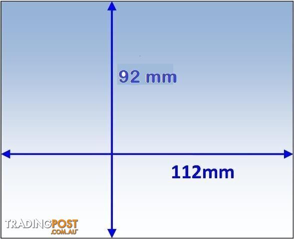 Outer Cover Lens 112 x 92mm For Powercraft Helmets Lincoln 94006943-1 Pkt : 5