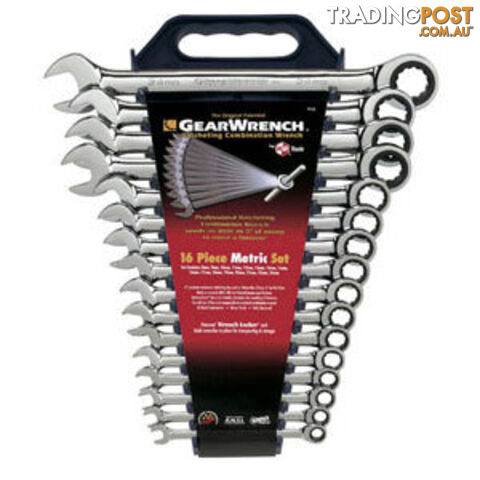 GEARWRENCH 16pc Ratchet Set Metric