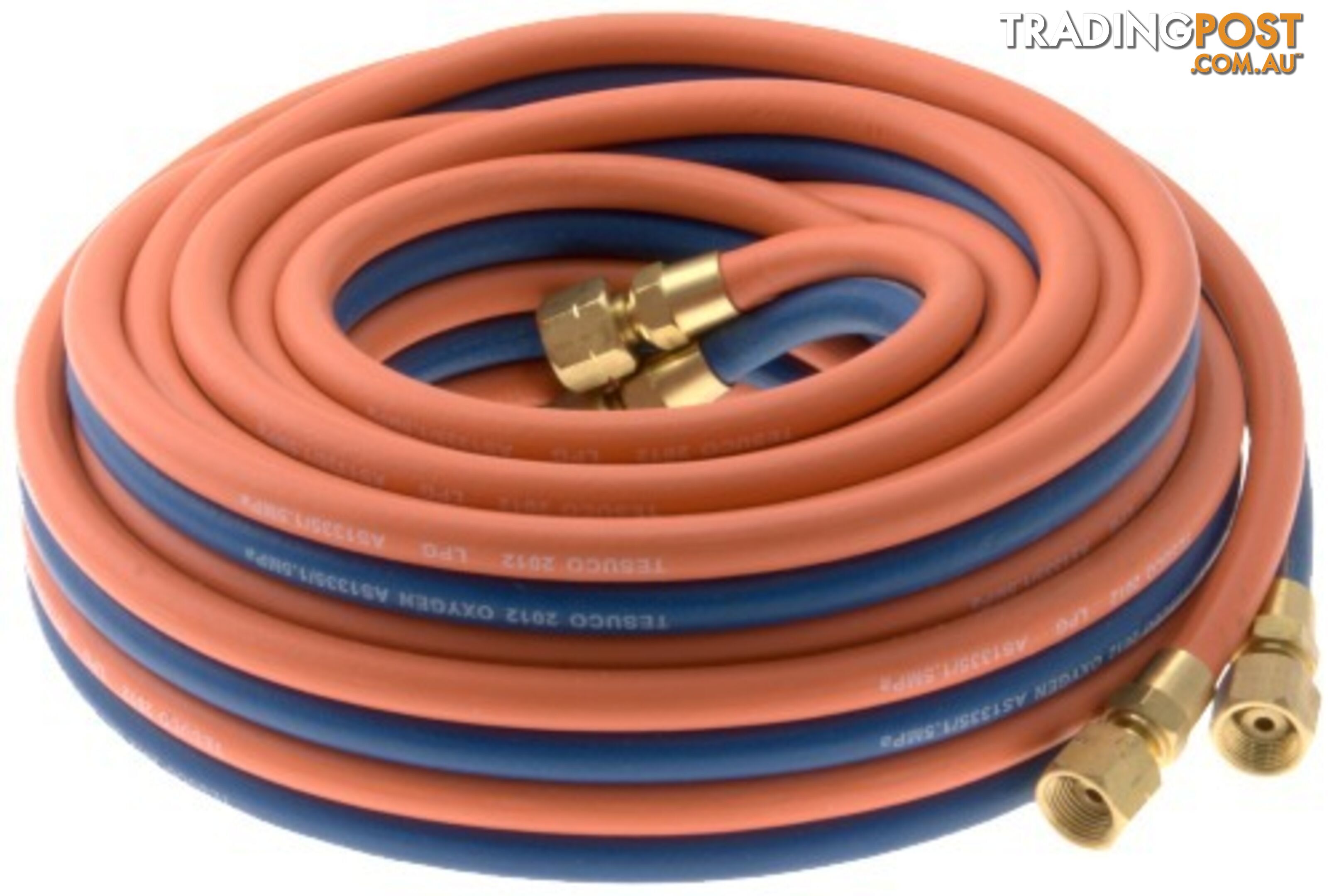 Twin Hose Oxygen / LPG 10 Metre Coil 5mm ID HA1005-OLP GWTWOL10 400178 UFLPGTH10M