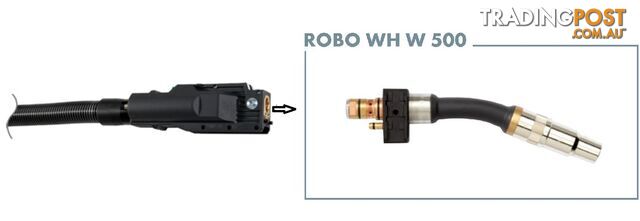 Robotic Water Cooled MIG/MAG Welding Torch With 45° WH W 500 Neck Binzel...
