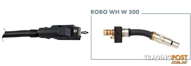 Robotic Water Cooled MIG/MAG Welding Torch With 0° WH W 500 Neck Binzel...
