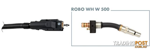 Robotic Water Cooled MIG/MAG Welding Torch With 35° WH W 500 Neck Binzel...