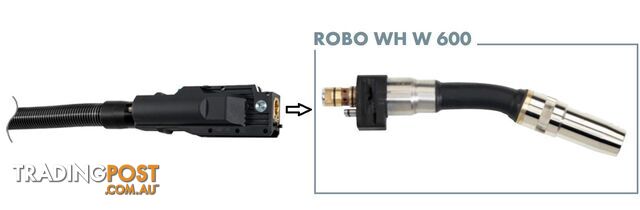Robotic Water Cooled MIG/MAG Welding Torch With 0° WH W 600 Neck Binzel...