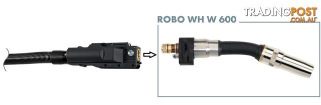 Robotic Water Cooled MIG/MAG Welding Torch With 35° WH W 600 Neck Binzel...