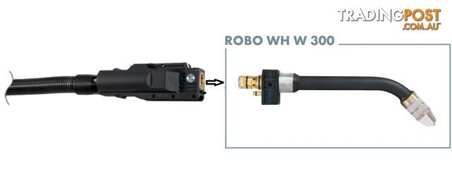 Robotic Water Cooled MIG/MAG Welding Torch With 45° WH W 300 Neck Binzel...