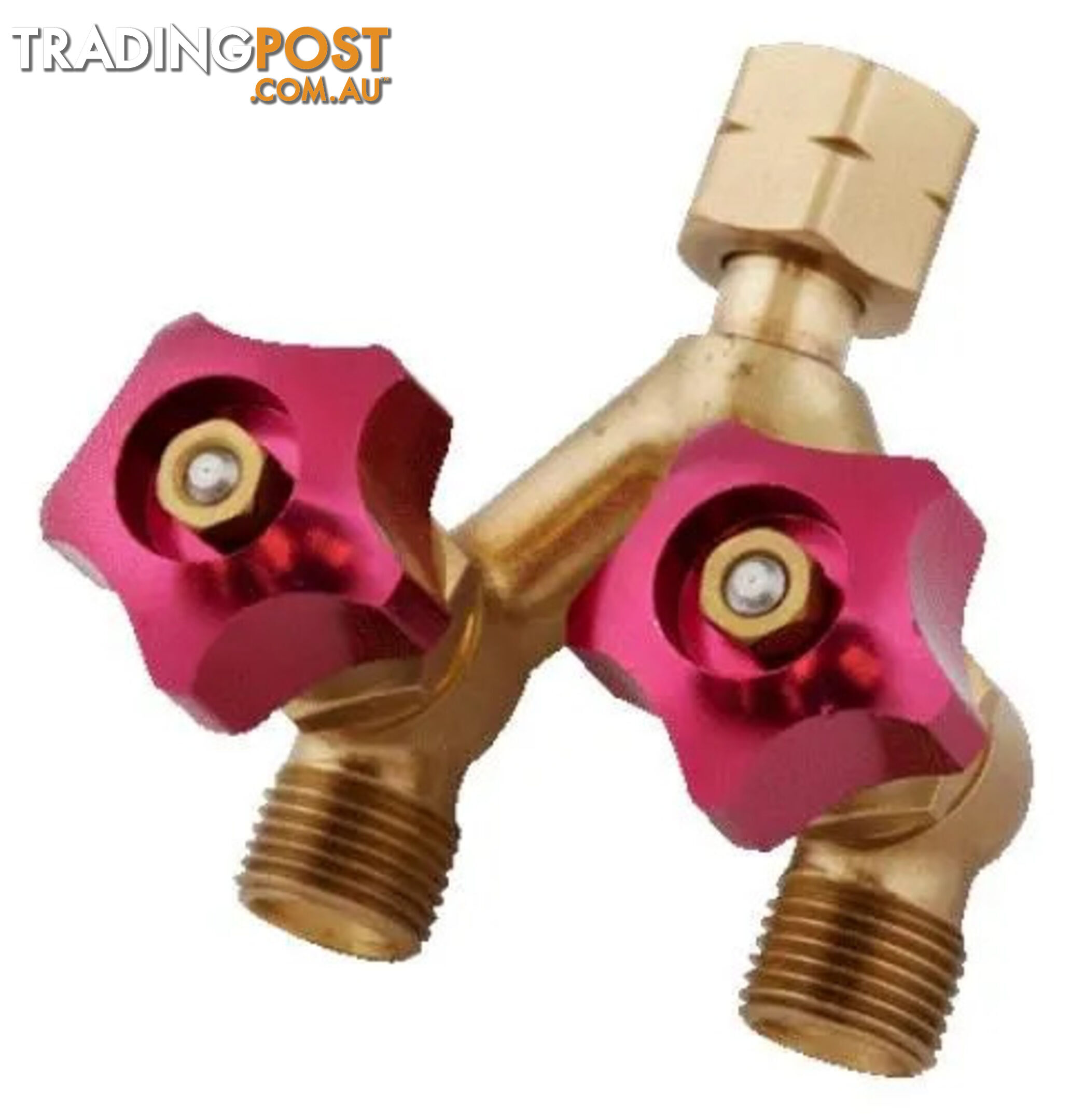 Hose Fitting Y-Piece With Valve LH 5/8" UNF Weldclass P4-HFYVRH