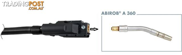 Robotic Air Cooled MIG/MAG Welding Torch 22° Abirob A 360 Neck Binzel...