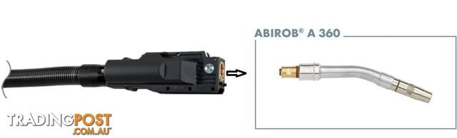 Robotic Air Cooled MIG/MAG Welding Torch 35° Abirob A 360 Neck Binzel...