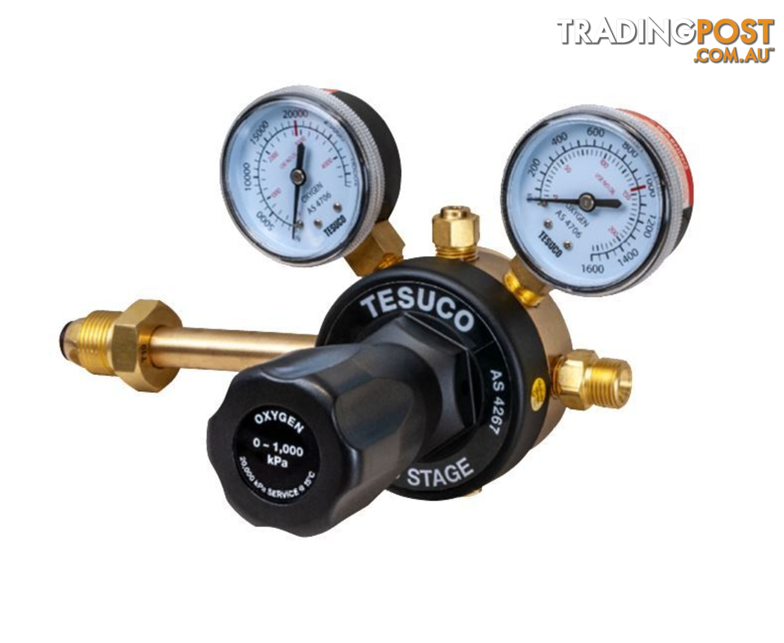 Regulator 2 Stage Side Entry Oxygen Type 10 RT2SOX10