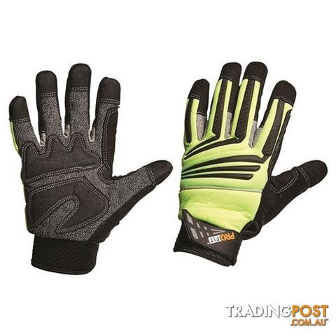 Cut 5 Hi-Vis Mechanics Gloves Pro Choice PTYC