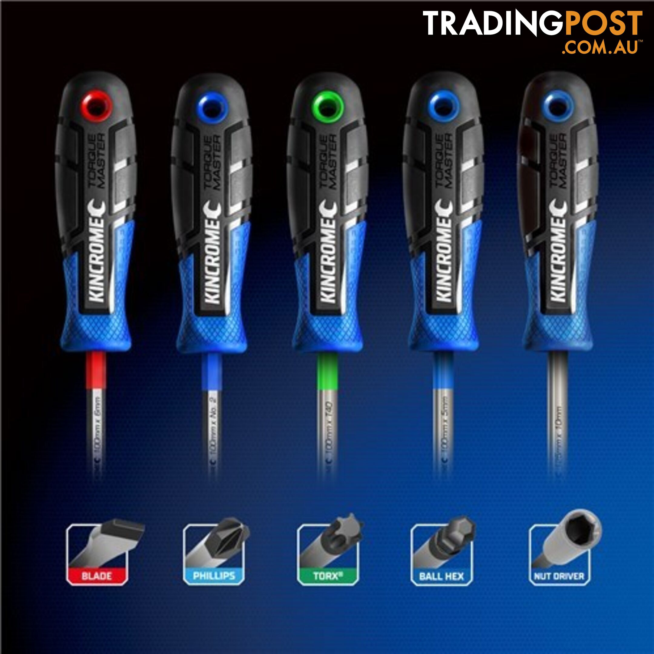 TorquemasterÂ® Blade Screwdriver 6 X 38mm Kincrome K5530