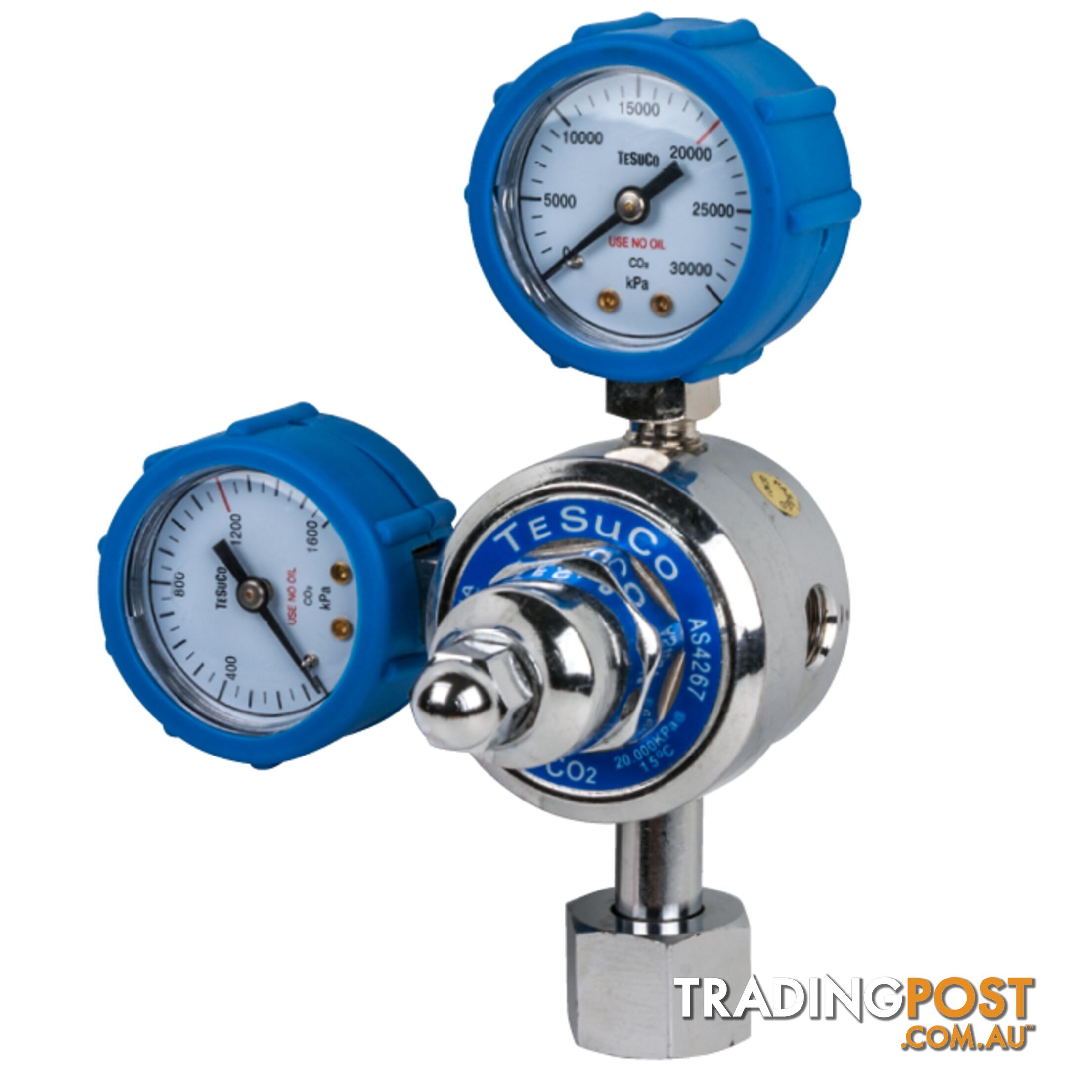 Regulator 1 Stage Bottom Entry CO2 Set Pressure Type 30 Tesuco RC1BCDSP