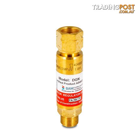 Ibeda Flashback Arrestor Fuel Gas Standard Flow Regulator End FRSFD