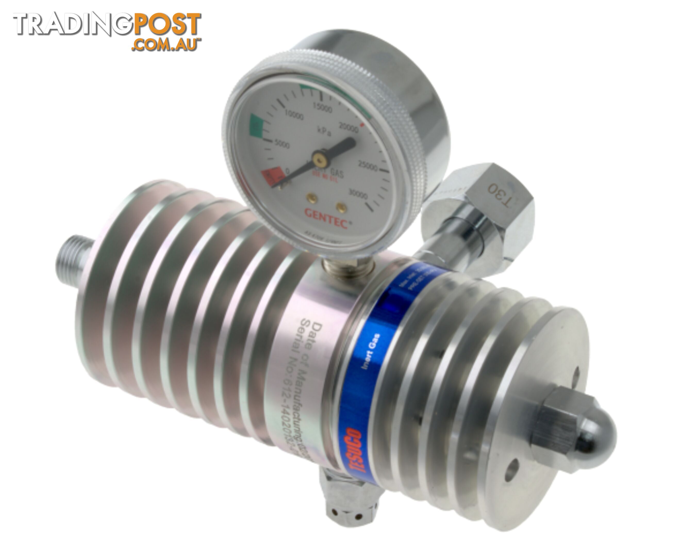Regulator 1 Stage Side Entry CO2 Type 30, Heat Sink In 20,000kPa Out 300kPa