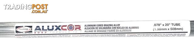 Aluminium Flux Cored (Flux Formula 15.1) Brazing Alloy 2mm 4047 Rods Harris Pkt...