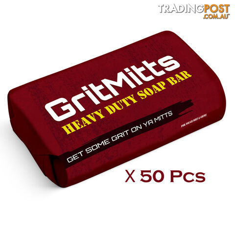 Soap Bar Heavy Duty GritMitts Triple 7 100g AAGMBR-50 (Pack of 50)