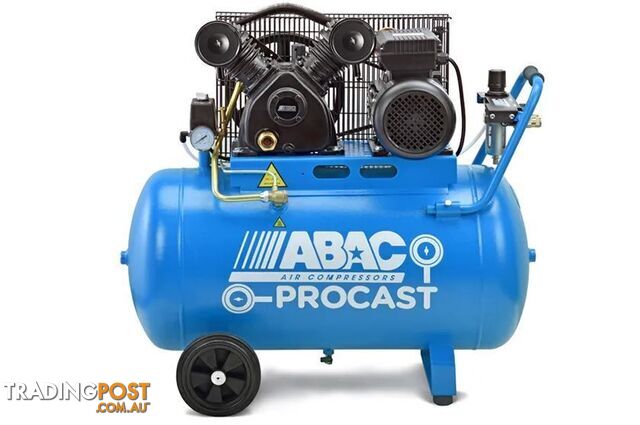 ABAC Air Compressor, Belt Drive, 3.0HP 100Ltr FAD 400L/MIN ITM ABAC351-30100 - photo 2 of 3