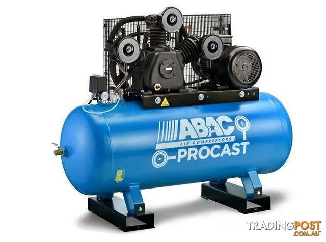 ABAC Air Compressor, Belt Drive Stationary 3 Phase, 7.5HP, 270LTR, FAD 950 L/MIN...
