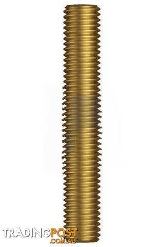 BSW x 3 FT Brass Finish Allthread Rod Hobson