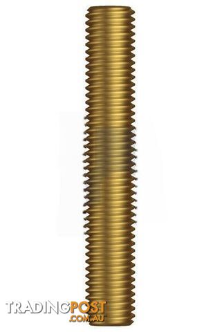 BSW x 3 FT Brass Finish Allthread Rod Hobson