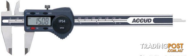 150mm Dual Scale Digital IP54 Caliper Accud AC-111-006-11