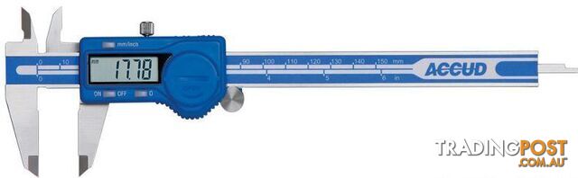 200mm Dual Scale Digital Caliper Accud AC-111-008-12