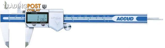 150mm Fractional Imperial & Metric IP54 Digital Caliper Accud AC-113-006-11