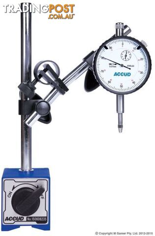 1" Dial Indicator & Magnetic Stand with Fine Adjustment Accud AC-280-001-02