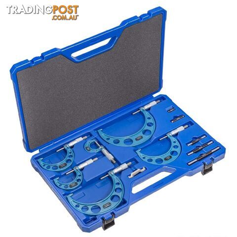 150mm Metric Outside Micrometer 6 Piece Set Accud AC-321-006-06