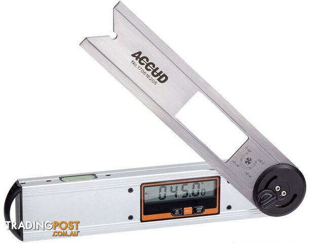 Digital Protractor 250mm Accud AC-726-360-01