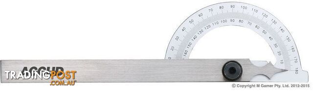 180° Protractor & 150mm Combination Square Accud AC-812-005-01