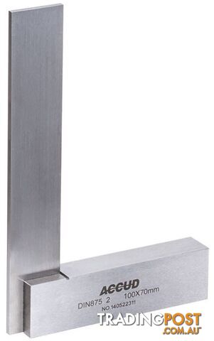 Wide Base Machinist Square 100mm Accud AC-845-004-02