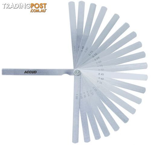 300mm Feeler Gauge 20 Leave Set Accud AC-915-100-20