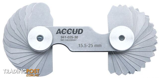 15.5-25mm Radius Gauge Accud AC-941-025-30