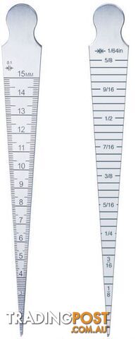 0.8-15mm Dual Scale Taper Gauge Accud AC-962-015-05