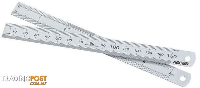 150mm /6"Stainless Ruler Accud AC-990-006-11