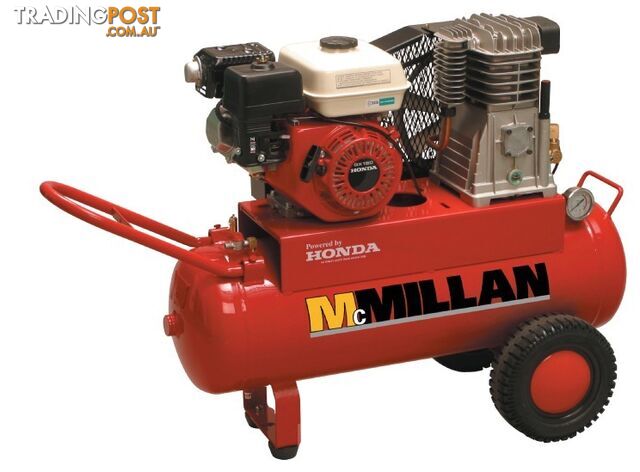 AFP70 McMillan Petrol Driven Air Compressor on 150L Tank